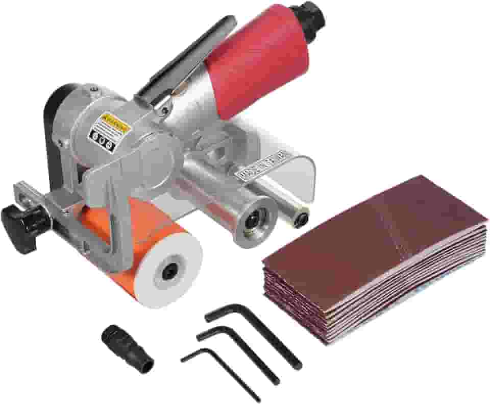 Lixadeira Pneumática de Rolo, 7000rpm, Lixadeira de Ar, Ferramenta de Usinagem CNC para Polimento de Madeira e Metal