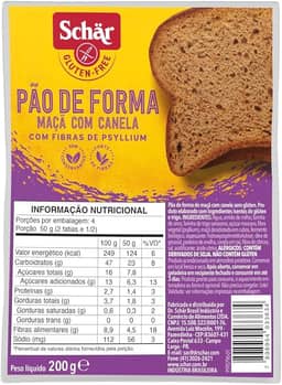 PÃO DE FORMA MAÇA COM CANELA 200G