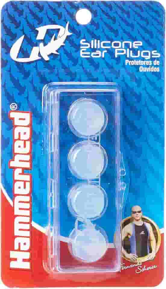 Protetor De Ouvido De Silicone - 4 Peças Hammerhead Unissex