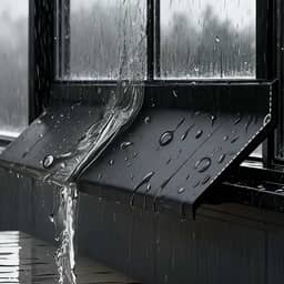 Barra de bloqueio de água para janela de casa 1 m, janela deslizante, faixa de chuva, isolamento à prova de vento, faixa de vedação à prova de vento (5,5 cm de largura)