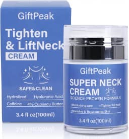 Creme firmador de pescoço, creme de retinol e ácido hialurônico, cremes de colágeno para pescoço para apertar e antienvelhecimento, creme de pescoço para dia e noite antirrugas para mulheres e homens