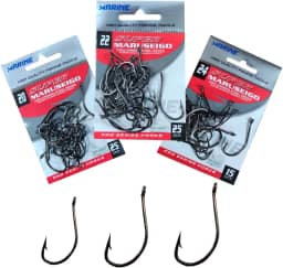 Kit Anzol de Pesca Super Maruseigo Black N°20 N°22 N°24 Preto