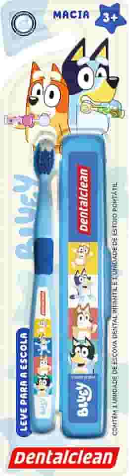 Dentalclean Escova de Dente Bluey Escolar Infantil Macia - Azul