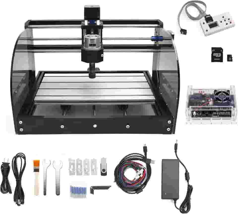 CNC 3018 Pro Max 3 eixos Desktop DIY Mini Madeira Router Kit PCB Gravador de Fresagem de PVC Máquina de entalhar GRBL Controle com controlador off-line Controle manual (3018 Pro Max com controlador offline)