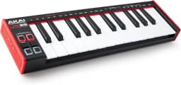 AKAI Professional LPK25 - Controlador de Teclado MIDI USB com 25 Teclas Sensíveis de Sintetizador para Mac e PC, Arpejador e Software de Produção Musical, preto