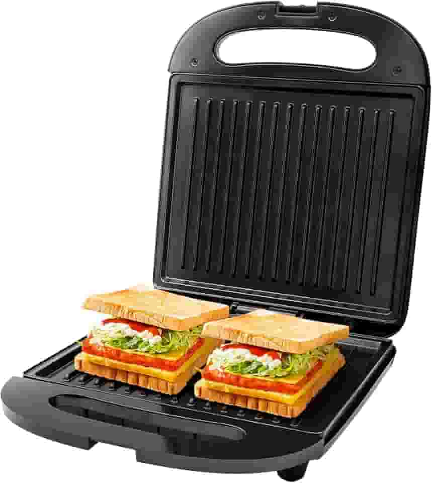 Sanduicheira Multifuncional para Waffles, Carnes e Lanches - Aquecimento Dupla Face 1400W, 127V,Placas Antiaderentes, Fácil Limpeza e Calor Uniforme