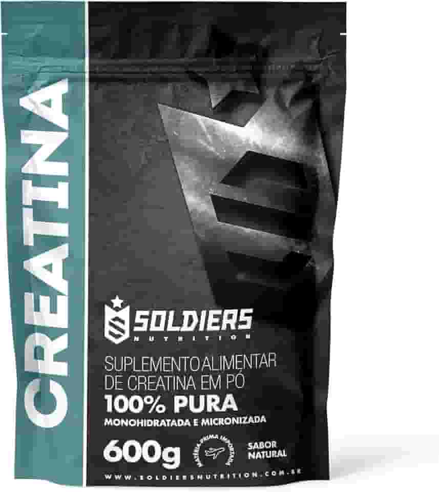 Creatina Monohidratada 600g - 100% Pura Importada - Soldiers Nutrition