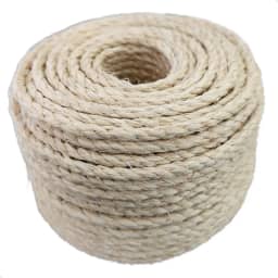 Corda de Sisal Natural 5mm 30 Metros para Artesanato Arranhador