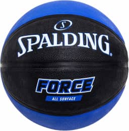 Bola de Basquete Spalding Force, Preto e Azul, Tam. 7