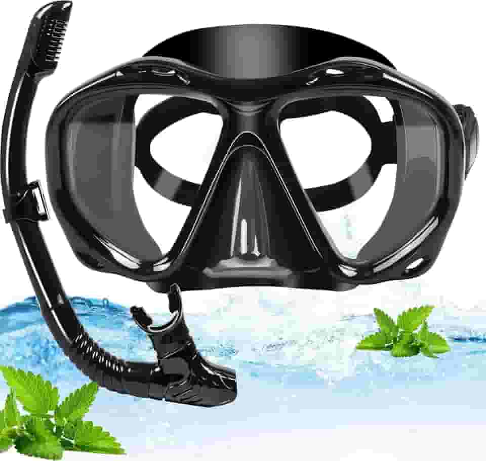 Mascara de Mergulho, Máscara de Mergulho, Snorkel Adulto, Snorkel, Oculos de Mergulho, Kit Óculos de Mergulho Com Visão Ampla de 180° Action