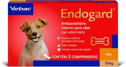 Virbac Endogard Vermífugo para Cães até 10 kg com 2 Comprimidos