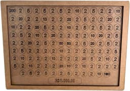 Cofrinho Cofre Guardar Dinheiro Fácil Caixa Woodbox 5 mil Original - Realize Seus Sonhos