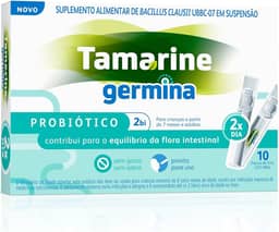 Probiótico Germina 2BI Tamarine Sem Sabor 10 Frascos de 5ml – Suplementação Alimentar – Manutenção do Equilíbrio Digestivo – Sem Açúcar e Sem Glúten – Uso Adulto e Infantil
