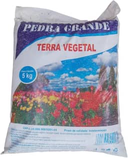 Terra Vegetal Adubada Pedra Grande 5Kg Terra Com Composto Orgânicos
