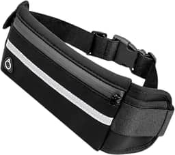 Pochete Corrida Fitness Slim Linha Premium Impermeável Porta Celular e Documento, Academia, Bike, Caminhada, Trilha, Acampamento – Antifurto Masculina e Feminina