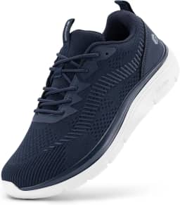 Tênis masculino de caminhada largo, ortopédico confortável, leve, tênis de ginástica para fascite plantar - Cloud Wanderer V20