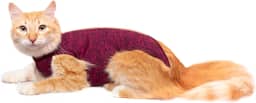 Roupa pós-cirúrgica para castração de gatos fêmea com gola velcro - Tam 04 - peso 5,1kg a 7kg - Pet Designer