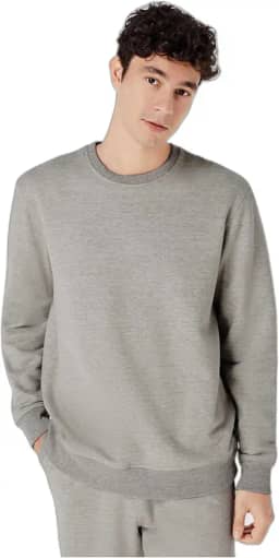 Blusão Básico Masculino Comfort Em Moletom Peluciado