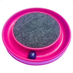 Arranhador Interativo Rosa para Gatos com Bolinha Antientresse