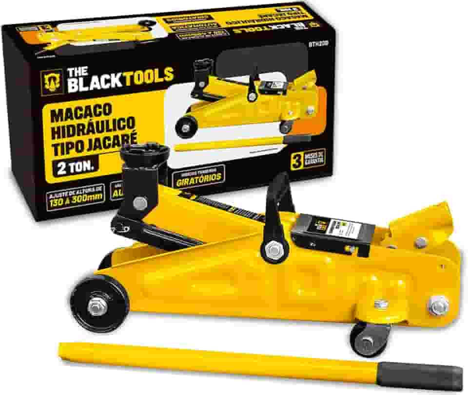 Macaco Jacaré Hidraulico 2t Jacarézinho Mecânico Bth200 The Black Tools