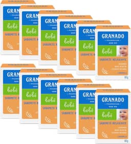 Granado Sabonete Bebê, Camomila, 90g, 12 Unidades
