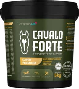 Suplemento Cavalo Forte Super Premium 5kg | Energia, Resistência e Recuperação Muscular | Para Cavalos Atletas com Aminoácidos, Vitaminas e Minerais – Formulado por Veterinários | VeterinUp