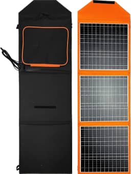 Placa de carregamento Energia Solar Portátil Painel Dobrável com Conector USB (30w)