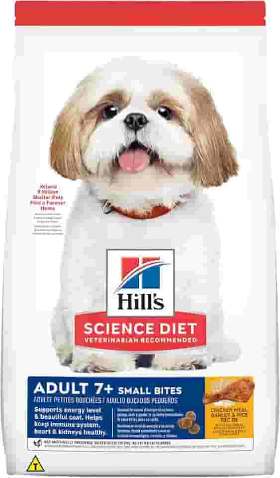Hill's Science Diet, Ração, Cães Idosos, 7+, Pedaços Pequenos, Frango, 2,26 kg