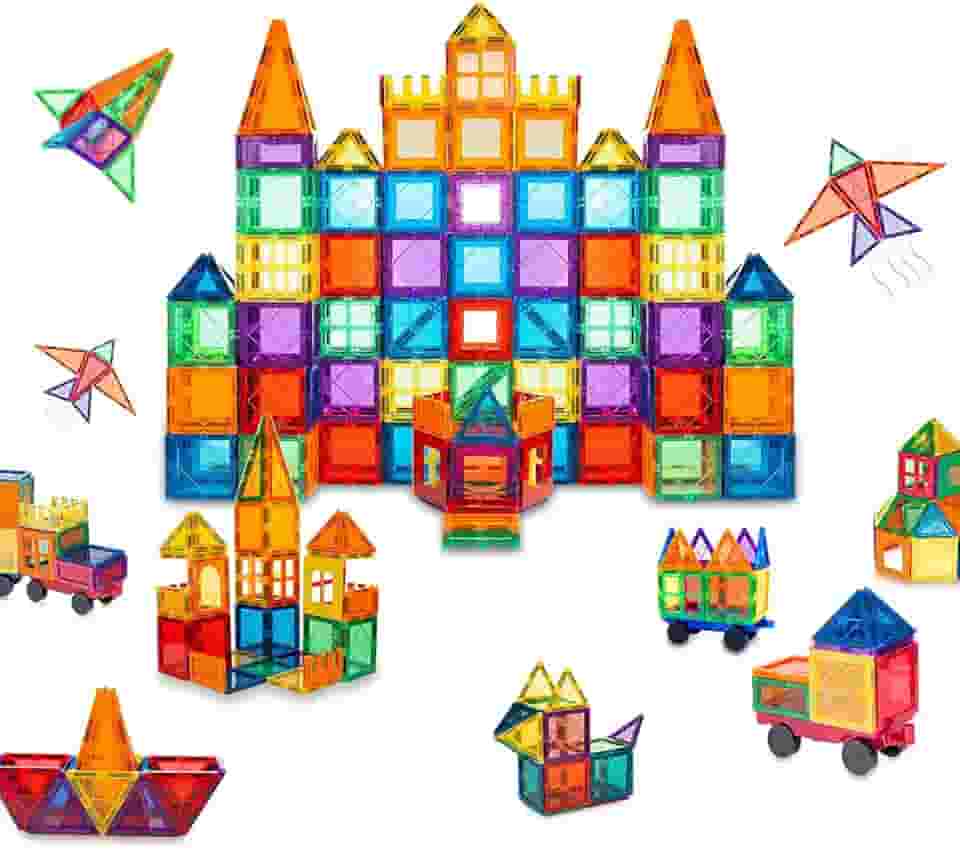 Brastoy Blocos de Montar Magnéticos Construção Infantil Brinquedo (65 Peças)