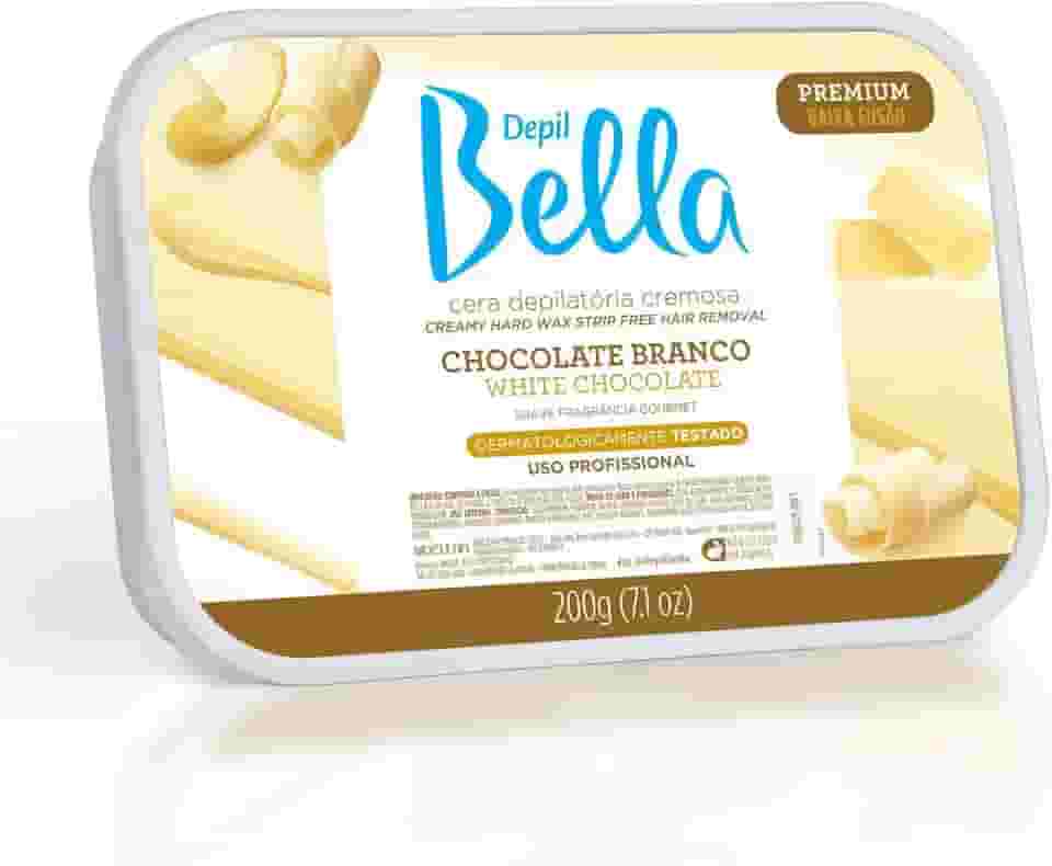 Cera Depilatória Cremosa Chocolate, Depil Bella, 200 G