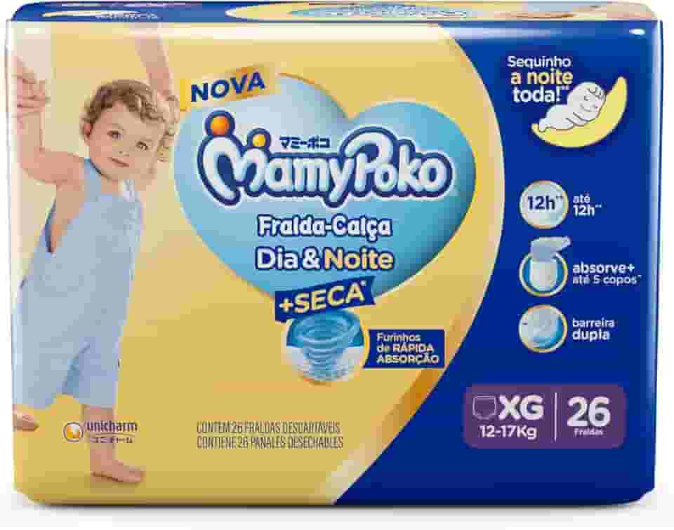 MamyPoko Fralda-Calça Dia&Noite Xg 26 Unidades