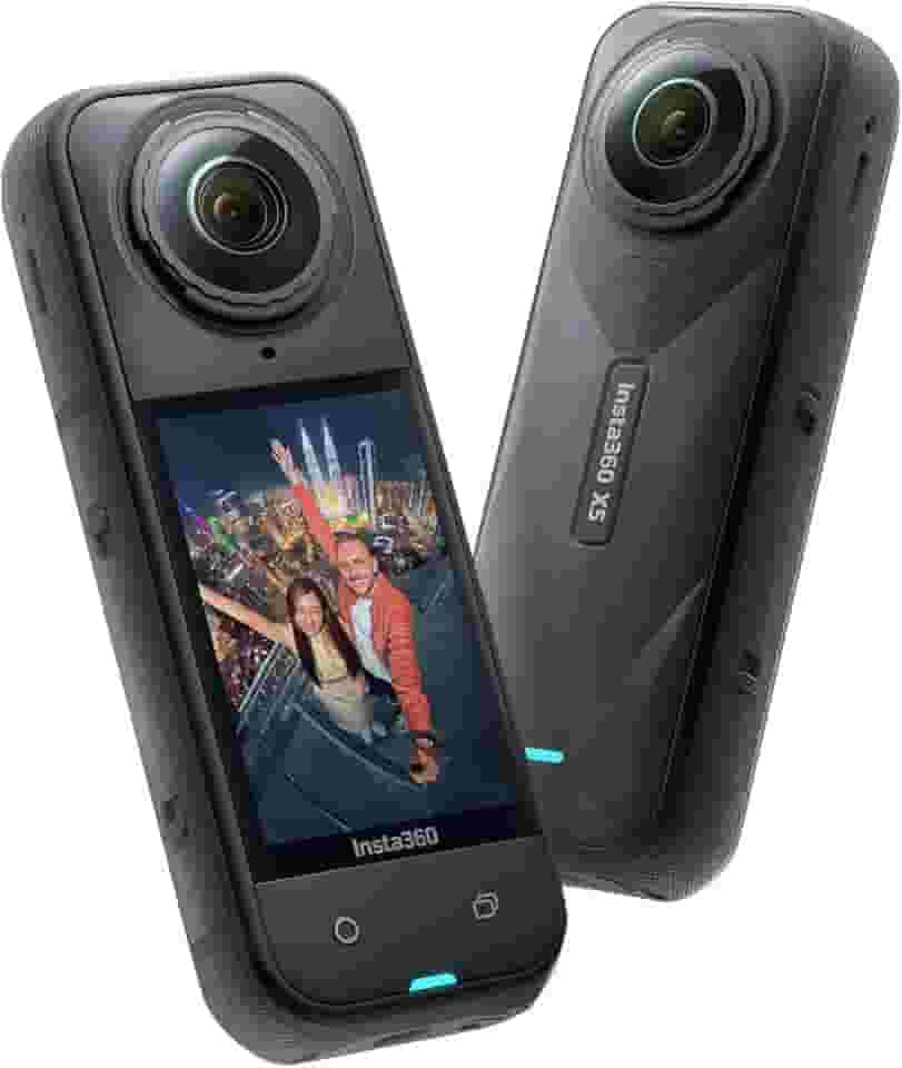 Insta360 X5 – Câmera de ação 8K 360° à prova d'água, com pouca luz, efeito de bastão de selfie invisível, lente robusta e substituível, bateria de 3 horas, protetor de vento embutido, estabilização