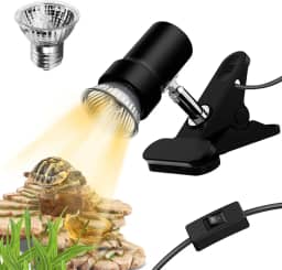 GOZILLA Lâmpada De Aquecimento Para Répteis, Lâmpada Para Tartarugas Com Lâmpada Uva/Uvb De 50 W, Clipe Giratório 360°, Luz Para Aquecimento De Répteis Para Tanques De Anfíbios E Répteis, Terrários