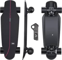 DNASKATE Skate Elétrico M8 Com Controle Remoto, Velocidade Máxima De 15/22 Mph, Alcance 9/15 Milhas, Motor Cubo 400/800 W, Para Adultos E Adolescentes (M8-400W-9 Milhas)