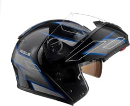 Peels Capacete Articulável Moto com Viseira Solar Interna U-RB2 Podium Preto/Azul 60