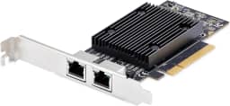 StarTech. Placa de rede Ethernet PCIe de 10 Gb com 2 portas, Windows e Linux, chipset BCM57416, 10GBASE-T, placa NIC, TAA
