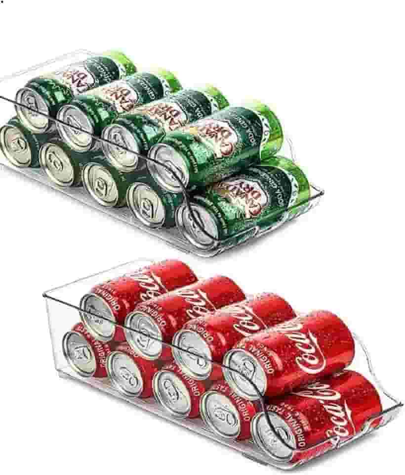 Porta Latas Em Acrílico Multiuso, Porta Latinhas, Organizador em Acrilico, Organizador de Geladeira - Casa e Cozinha (Porta Latinhas - 1unidade)