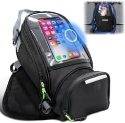 Bolsa Impermeável para Tanque de Combustível, Bolsa Universal para Tanque de Combustível, Bolsa para Tanque de Motor de Motocicleta, Bolsa de Tanque para Motocicleta com Ímã, Preto