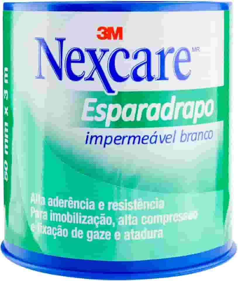 Nexcare, 3M, Esparadrapo Impermeável, Branco, 50mm x 3m