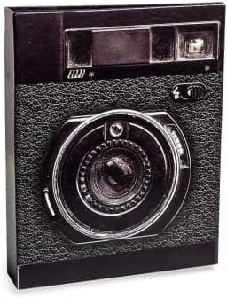 Álbum de Fotos Camera Fotográfica - 160 Fotos 10x15 cm - Preto - 23x18,4 cm