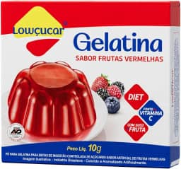 Lowcucar Gelatina Frutas Vermelhas 10G