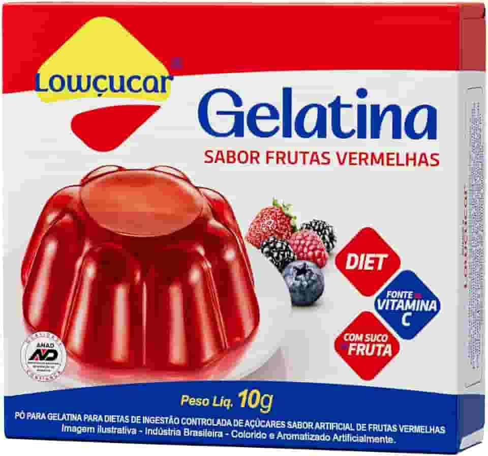 Lowcucar Gelatina Frutas Vermelhas 10G