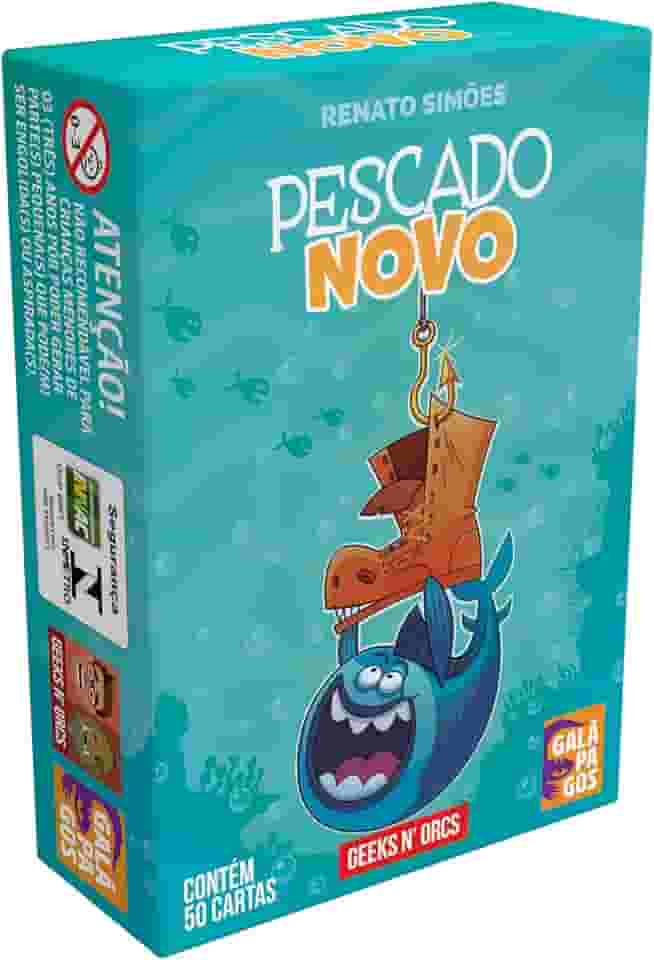 Galápagos, Pescado Novo, Jogo de Cartas para Amigos, 2 a 4 jogadores, 30 minutos por partida