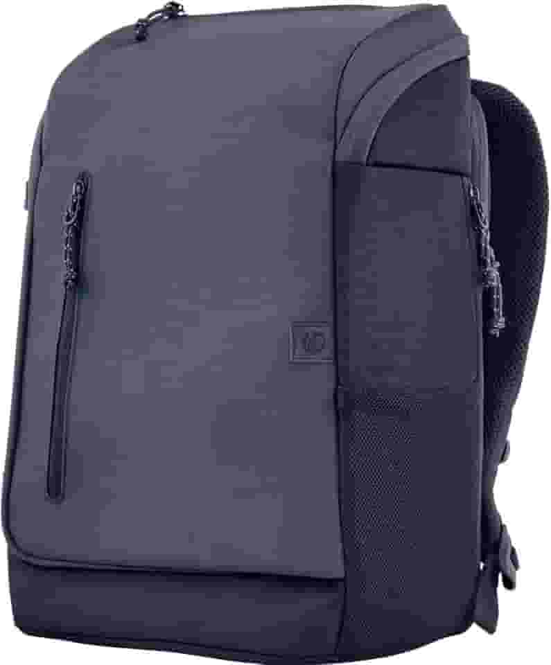 Mochila HP Travel - para Notebook de até 15,6 Polegadas, Multi-compartimentos, Expansível até 30L, com Alças Acolchoadas, Exterior Feito de Materiais Reciclados, Azul (6B8U4AA)