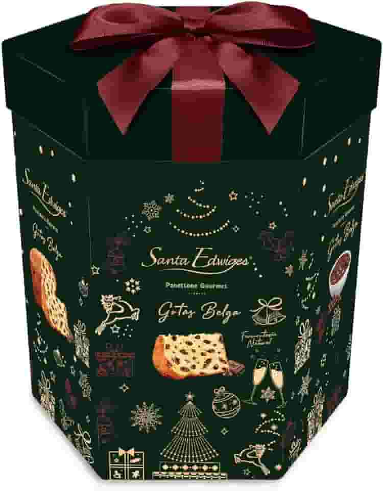 Panettone Gourmet Gotas de Chocolate Belga 1kg - Santa Edwiges