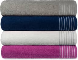 Kit 4 Toalha Banhao Gigante Extra Macia New Sublime com Alta Absorcao - Casa di Nalu(variadas)