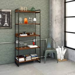 Estante Multiuso 5 Prateleiras 187x80cm Estilo Industrial