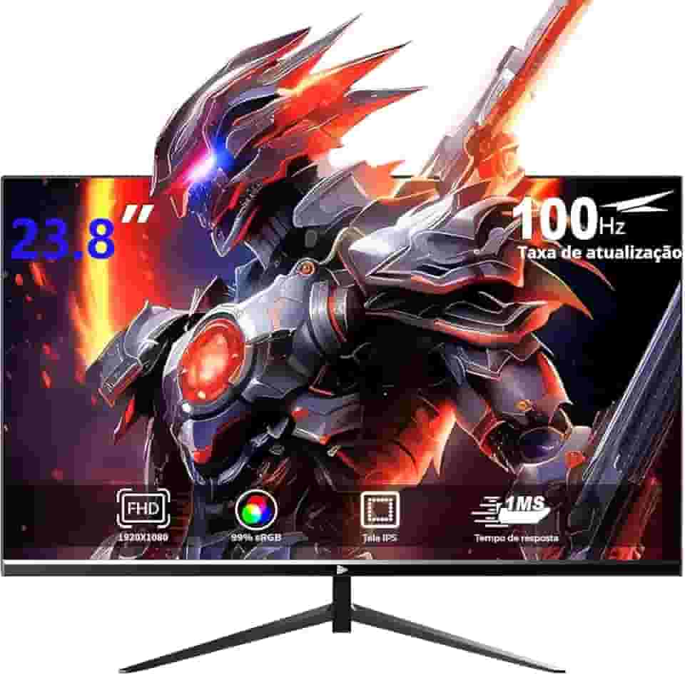GRASEP Monitor 23.8' Full HD 100Hz - Monitor Gamer com AMD FreeSync, 1ms de Tempo de Resposta e Tecnologia Eye Care