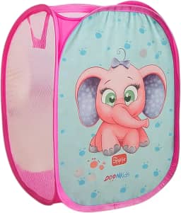 Cesto Organiador de Brinquedos e Roupas Infantil, Dobrável, 60 Litros.