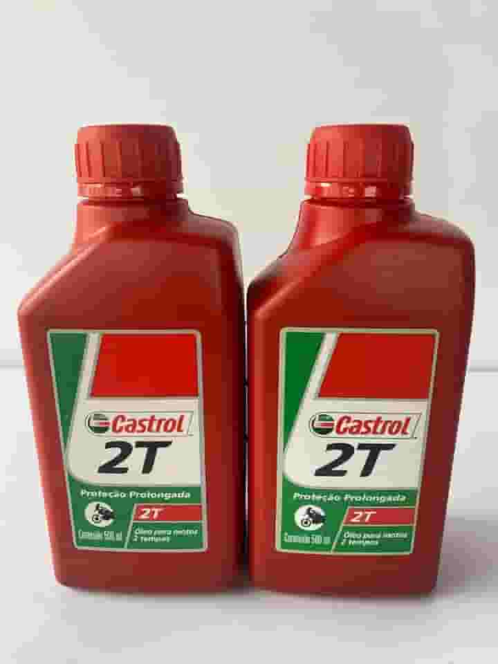 Oleo Lubrificante Motores 2 Tempos Castrol 500ml 2 Unidades